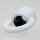 Ringnippel Metall weiß 22x27mm M10x1 Durchgangsgewinde für Lampen und Leuchtenbau