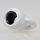 Ringnippel Metall weiß 22x27mm M10x1 Durchgangsgewinde für Lampen und Leuchtenbau