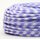 Textilkabel Stoffkabel lila-weiß Hahnenkamm Muster 3-adrig 3x0,75 Gummischlauchleitung 3G 0,75 H03VV-F textilummantelt