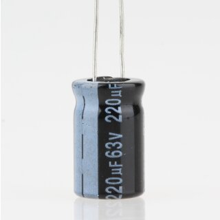 220uF 63V Elko Elektrolytkondensator Radial 105° 10x17mm
