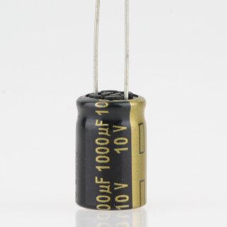 1000uF 10V Elko Elektrolytkondensator Radial 105°C 10x16mm Rastermaß 5mm
