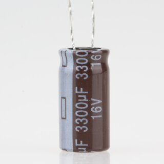 3300uF 16V Elko Elektrolytkondensator Radial 105° 12,5x30mm