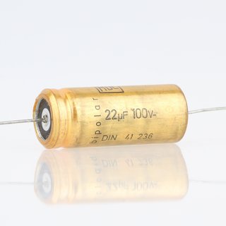 22uF 100V Elko Elektrolytkondensator Axial 105° 16x40mm