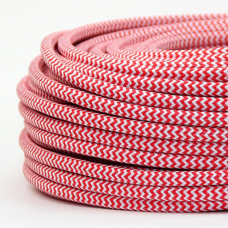 Textilkabel Stoffkabel gelb 3-adrig 3x0,75 textilummantelt 3G 0,75 H03VV-F 