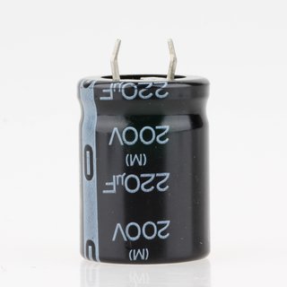 220uF 200V Snap-In Elko Elektrolytkondensator Radial 85° 22x31mm