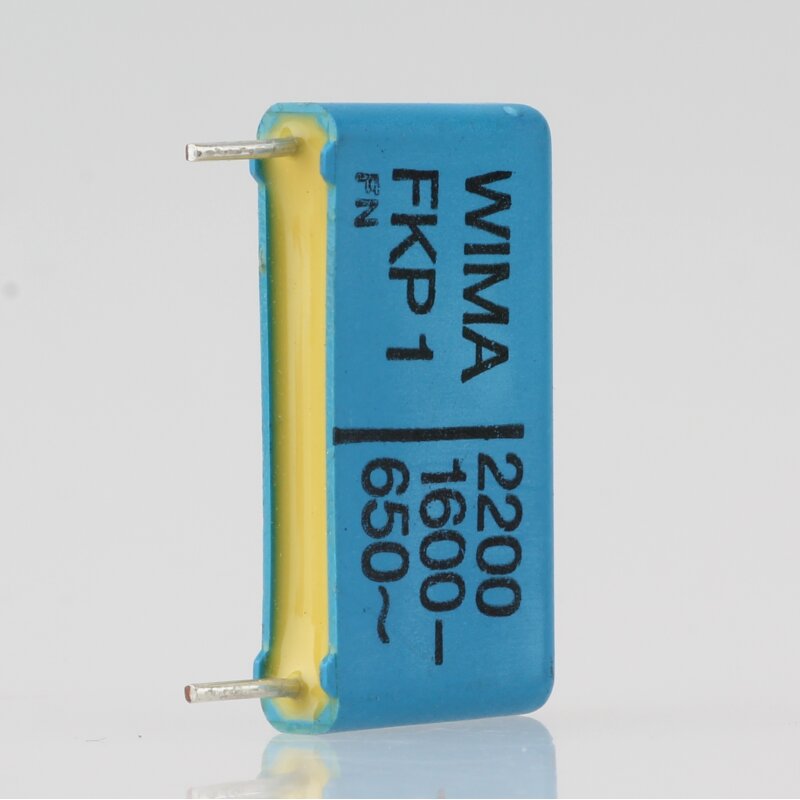 Produktbild von 2x WIMA FKP1 Kondensator 22nF 1600V DC / 650V AC – Polypropylen-Folienkondensator, 27,5 Mm Raster, ±5%, Selbstheilend, Für Hochfrequenz Und Impulsanwendungen