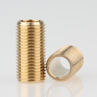M10x1 Gewinderohr 20mm lang Messing roh für Lampen und Leuchtenbau