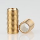M10x1 Gewinderohr 20mm lang Messing roh für Lampen...