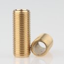 M10x1 Gewinderohr 25mm lang Messing roh für Lampen...