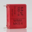 6.8uF 100V Wima MKS4 Folienkondensator rot...