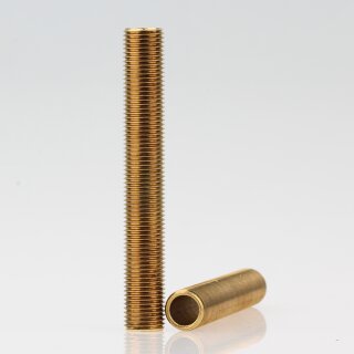 M10x1 Gewinderohr 70mm lang Messing roh für Lampen und Leuchtenbau