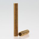 M10x1 Gewinderohr 70mm lang Messing roh für Lampen...