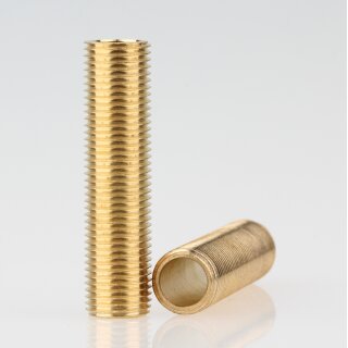 M10x1 Gewinderohr 40mm lang Messing roh für Lampen und Leuchtenbau