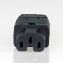 Kaiser Heißgerätekupplung C15A Warmgerätekupplung schwarz gerade 250V/10A 155°C