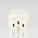 Kaiser Heißgerätekupplung C15A Warmgerätekupplung weiß/elfenbein gerade 250V/10A 155°C