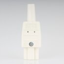 Kaiser Heißgerätekupplung C15A Warmgerätekupplung weiß/elfenbein gerade 250V/10A 155°C