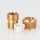 M10x1 AG Zugentlaster Zugentlastung 12x18mm 3-teilig für Kabel Metall Messing roh