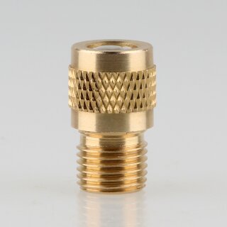 Zugentlastung mit M10x1 Außengewinde für Kabel 12x18mm II 3-teilig Metall Messing roh
