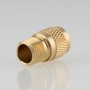 Zugentlastung mit M10x1 Außengewinde für Kabel 12x18mm II 3-teilig Metall Messing roh