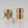 Zugentlastung mit M10x1 Außengewinde für Kabel 12x18mm II 3-teilig Metall Messing roh
