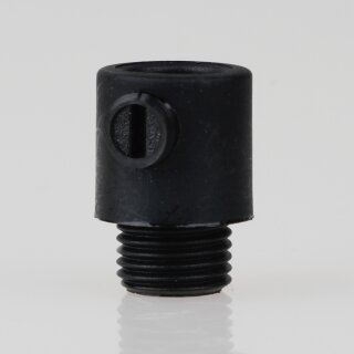 Zugentlastung mit M10x1 Außengewinde für Kabel 13x19mm Kunststoff schwarz