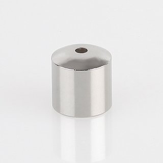 Ms Knopf mit Stahlseilführung vernickelt M10x1 IG 12x12mm