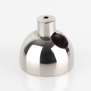 Ms Seilstopper Knopf kugelförmig mit Stahlseilführung M10x1 IG 19x18mm