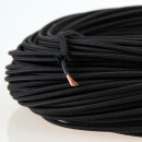 Textilkabel Schwarz 1-adrig 1x0,75mm² H05V-K Einzeladerleitung