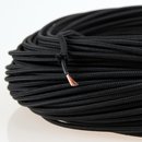 Textilkabel Stoffkabel schwarz 1-adrig 1x0,75mm²...
