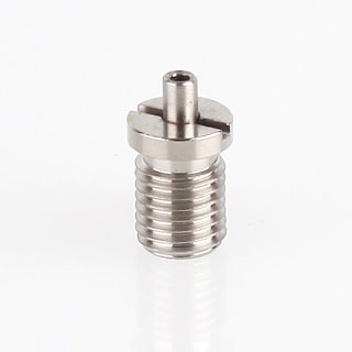 Ms Seilstopper mit Bund und Befestigungsschlitz vernickelt M8x1x10 mm 9x12 mm