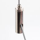 Ms Seilstopper seitlicher Ausgang M5 IG vernickelt 9x29 mm
