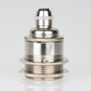 E27 Vintage Lampenfassung Metall Messing vernickelt mit...