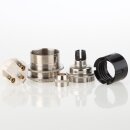 E27 Vintage Lampenfassung Metall Messing vernickelt mit Zugentlastung und 2 Schraubringe