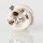 E27 Vintage Lampenfassung Metall Tiffany mit Zugentlastung und 2 Schraubringe