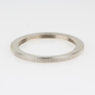 E27 Vintage Schraubring 48x3mm Metall Messing vernickelt