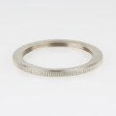 E27 Vintage Schraubring 48x3mm Metall Messing vernickelt