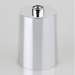 Lampen Leuchten Baldachin 60x85mm Kunststoff chromfarbig Zylinderform für 10er Rohr