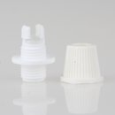 Zugentlaster Kunststoff weiss mit Quetschverbindung M10x1x7 Aussengewinde