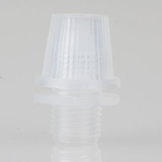 Zugentlastung mit M10x1 Außengewinde für Kabel 16x22mm Kunststoff transparent mit Quetschverbindung