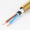 Textilkabel weiß 2-adrig 2×0,75 mm² Flachleitung H03VVH2-F – Meterware