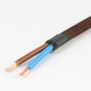 Textilkabel braun 2-adrig 2x0,75mm² Flachleitung