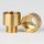M10x1 AG auf M13x1 IG Reduzier-Nippel Kopfstück Gewinde-Adapter 15x16mm Messing roh