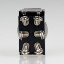 Einbau-Kippschalter mit Metallhebel 2xEIN/AUS/EIN 6A/250V mit 6 Schraubanschlüssen