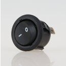Einbau-Wippschalter schwarz 1-polig EIN/AUS 250V/6A rund...