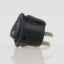 Einbau-Wippschalter schwarz 1-polig EIN/AUS 250V/6A rund unbeleuchtet