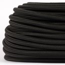 Textilkabel Stoffkabel schwarz 3-adrig 3x0,75...