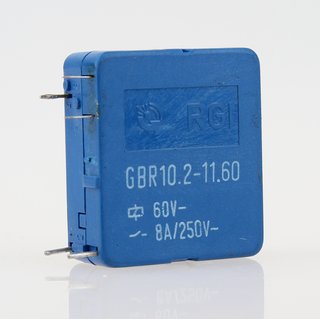 60V 8A 250V AC Relais GBR10.2-11.60