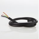 PVC Lampenkabel Rundkabel schwarz 4-adrig 4x0,75mm² H03 VV-F