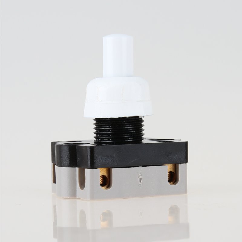 EIN/AUS schaltend Ersatz-Lampen-Schalter Einbau-Druckschalter 230V/2A 1-polig 
