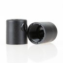 Zugentlaster Kunststoff schwarz mit M13x1 Innengewinde
